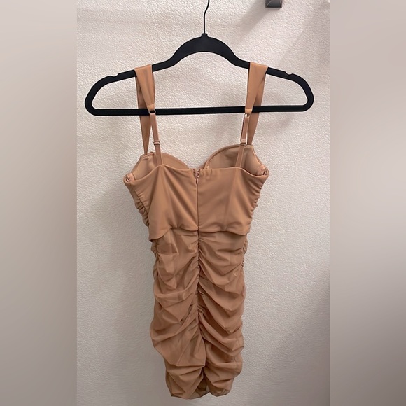 Oh Polly CINDY Corset Mini Dress in Brown - Picture 5 of 9